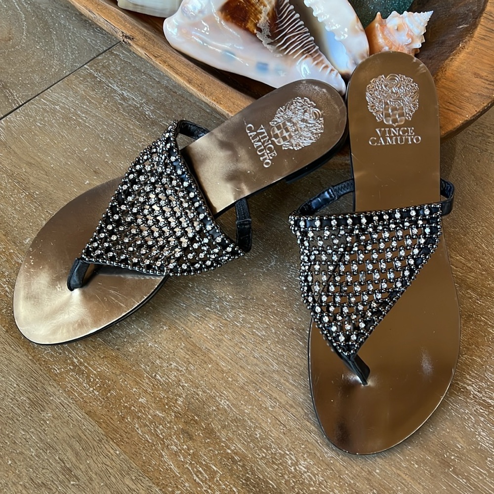 Vince Camuto Crystal Thong Sandals - Picture 5 of 6